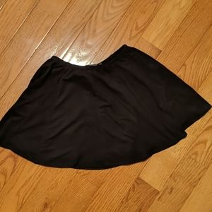 Brandy Melville suede/velvet mini skater skirt